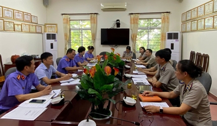 Viện KSND huyện Phúc Thọ công bố Kết luận kiểm sát trực tiếp công tác...