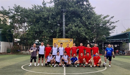 Chi đoàn Viện KSND quận Nam Từ Liêm giao lưu bóng đá với Công an quận...