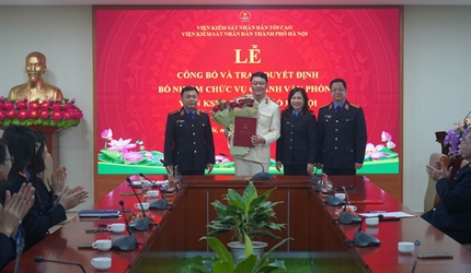 Lễ công bố và trao quyết định bổ nhiệm chức vụ Chánh Văn phòng Viện...