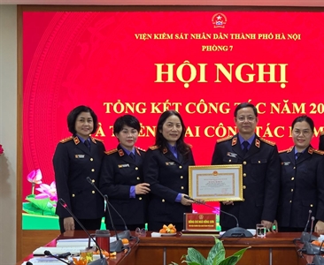 Phòng 7 Viện KSND thành phố Hà Nội tổ chức Hội nghị Tổng kết công tác năm...