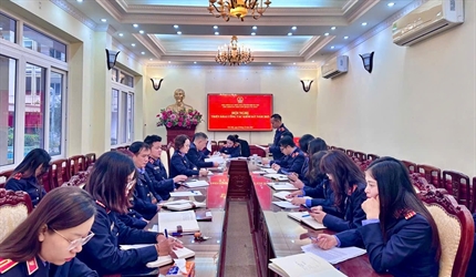 Viện KSND quận Cầu Giấy tổ chức Hội nghị triển khai công tác năm 2025