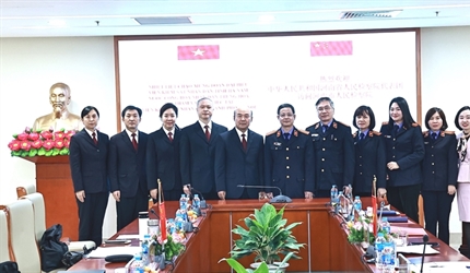 VKSND TP Hà Nội tiếp đoàn đại biểu VKSND tỉnh Hà Nam, Trung Quốc