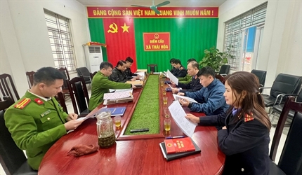 Viện KSND huyện Ứng Hòa Kiểm sát trực tiếp công tác thi hành án hình sự...