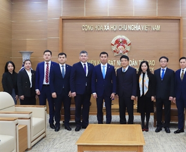 Viện trưởng VKSND tối cao tiếp Chủ tịch Cơ quan phòng chống tham nhũng Cộng...