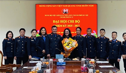 Phòng 11 Viện KSND thành phố Hà Nội tổ chức Đại hội Chi bộ