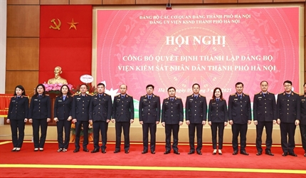 Công bố quyết định thành lập Đảng bộ Viện KSND thành phố Hà Nội