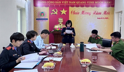 Viện KSND huyện Thạch Thất trực tiếp kiểm sát tạm giữ, tạm giam tại...