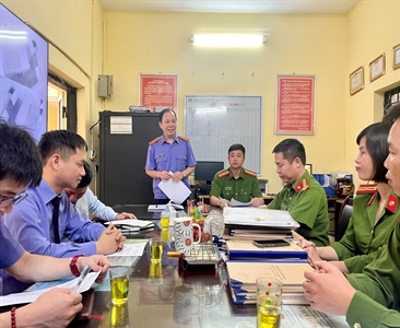Viện KSND huyện Ứng Hòa trực tiếp kiểm sát việc tạm giữ, tạm giam tại Phân...