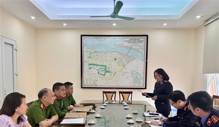 Viện KSND quận Tây Hồ thực hiện kiểm sát hoạt động thi hành án hình sự...