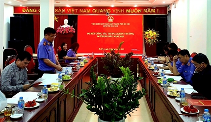 Cụm thi đua số 2 - Viện KSND thành phố Hà Nội tổ chức sơ kết công tác...