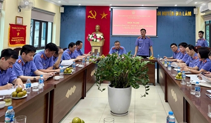 Cụm thi đua số 3 - Viện KSND thành phố Hà Nội tổ chức Hội nghị sơ kết...