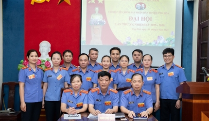 Chi bộ Viện KSND huyện Ứng Hòa tổ chức Đại hội Chi bộ nhiệm kỳ 2025-2030
