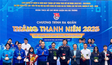 Viện KSND quận Hai Bà Trưng tham gia lễ ra quân tháng thanh niên năm 2025