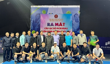 Viện KSND huyện Quốc Oai ra mắt CLB Pickleball chào mừng kỷ niệm 95 năm...