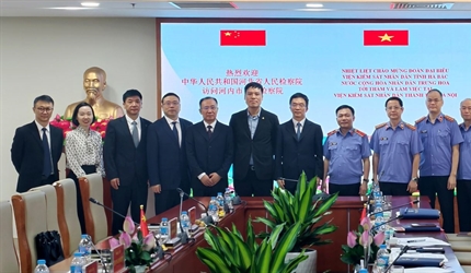 Viện KSND thành phố Hà Nội đón tiếp và làm việc với Đoàn đại biểu Viện...