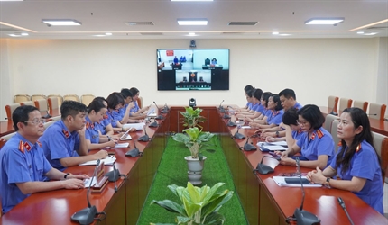 Tăng cường kết nối trực tuyến trong xét xử án hình sự giữa TAND Thành...