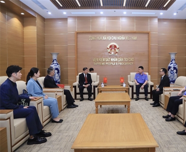 Lãnh đạo VKSND tối cao tiếp Đoàn đại biểu VKSND thành phố Bắc Kinh, Trung Quốc