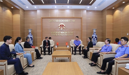 Lãnh đạo VKSND tối cao tiếp Đoàn đại biểu VKSND thành phố Bắc Kinh,...
