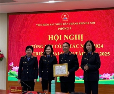 Phòng 9 Viện KSND thành phố Hà Nội tổ chức Hội nghị triển khai công tác năm 2025