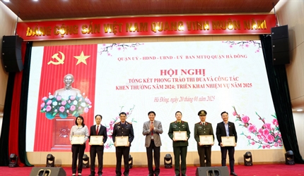 Viện KSND quận Hà Đông được UBND quận Hà Đông khen thưởng có thành tích...