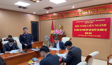 Liên ngành Viện kiểm sát - Công an - Toà án nhân dân huyện Đan Phượng...