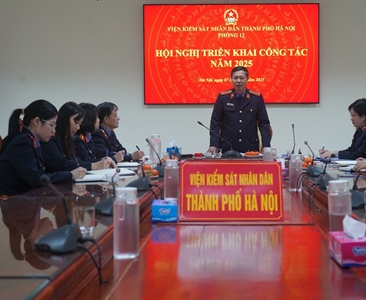 Phòng 11, 12 Viện KSND thành phố Hà Nội triển khai công tác năm 2025