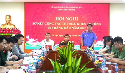 Khối thi đua số VIII thành phố Hà Nội sơ kết công tác thi đua, khen thưởng