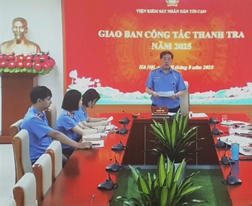 Thanh tra Viện KSND thành phố Hà Nội tham dự Hội nghị giao ban trực tuyến...