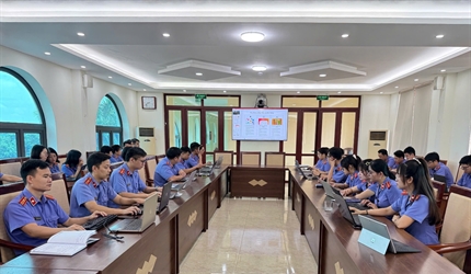 Viện KSND khu vực 5 – Hà Nội tổ chức Hội nghị tập huấn sử dụng thiết bị...