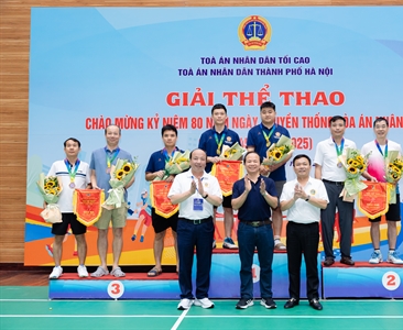 Viện KSND khu vực 9 tham gia giao lưu ngày hội thể thao chào mừng 80 năm...
