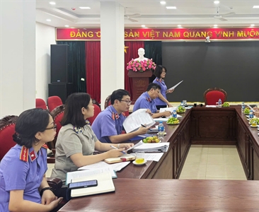 Phòng 11 - Viện KSND thành phố Hà Nội khảo sát công tác kiểm sát thi hành án...