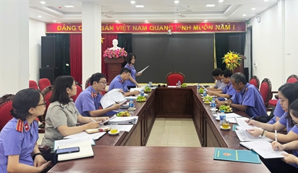 Phòng 11 - Viện KSND thành phố Hà Nội khảo sát công tác kiểm sát thi...