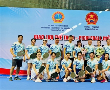 Phòng 3 – Viện KSND thành phố Hà Nội tổ chức chương trình “Giao lưu thể thao...