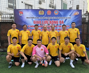 Giao hữu thể thao giữa hai Đội bóng đá liên quân Viện kiểm sát và Tòa án...