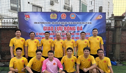 Giao hữu thể thao giữa hai Đội bóng đá liên quân Viện kiểm sát và Tòa...