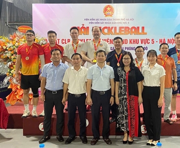 Viện KSND khu vực 5 – Thành phố Hà Nội tổ chức ra mắt Câu lạc bộ Pickleball...