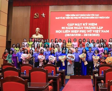 Gặp mặt kỷ niệm 95 năm Ngày thành lập Hội Liên hiệp Phụ nữ Việt Nam...