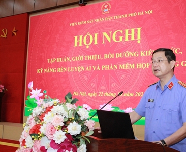 VKSND TP Hà Nội tập huấn kỹ năng rèn luyện AI: Khơi nguồn văn hóa học tập số