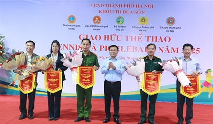 Lan tỏa tinh thần đoàn kết từ giao hữu thể thao Khối thi đua số 8 TP Hà Nội