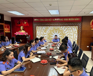 Phòng 3 – Viện KSND thành phố Hà Nội tổ chức Hội nghị rút kinh nghiệm công...