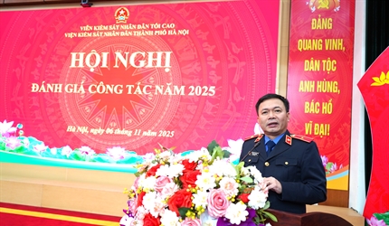 Viện KSND thành phố Hà Nội tổ chức Hội nghị đánh giá công tác năm 2025