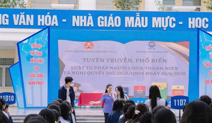 Viện KSND khu vực 11 đẩy mạnh tuyên truyền, phổ biến Luật Tư pháp người...