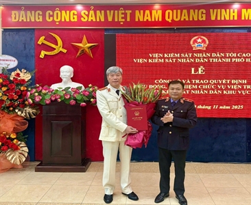Lễ công bố và trao Quyết định điều động, bổ nhiệm chức vụ Viện trưởng Viện...