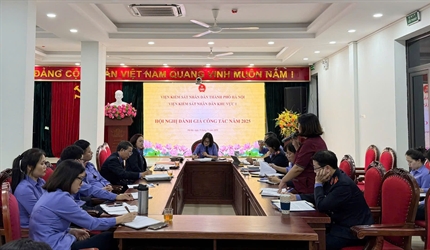 Viện KSND khu vực 1 tổ chức Hội nghị đánh giá công tác năm 2025