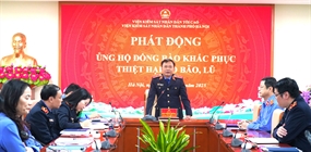 Viện KSND thành phố Hà Nội tổ chức phát động ủng hộ đồng bào...