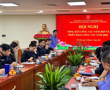 Phòng 8 - Viện KSND thành phố Hà Nội tổ chức Hội nghị triển khai công tác...