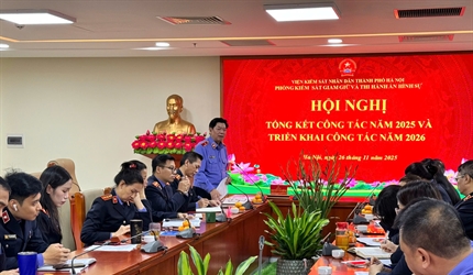 Phòng 8 - Viện KSND thành phố Hà Nội tổ chức Hội nghị triển khai công...