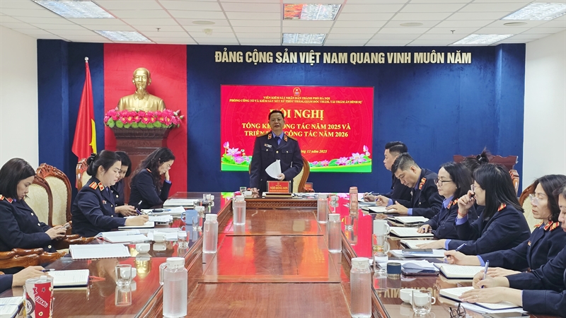 Phòng 7 Viện KSND thành phố Hà Nội tổ chức Hội nghị tổng kết công tác năm 2025 và triển khai công tác năm 2026