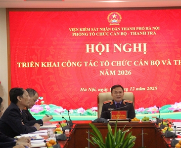 Phòng Tổ chức cán bộ - Thanh tra Viện KSND thành phố Hà Hội  tổ chức Hội...