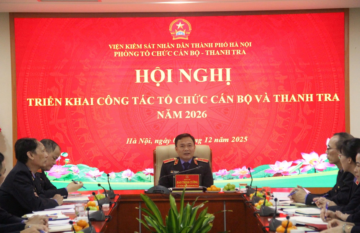 Phòng Tổ chức cán bộ - Thanh tra Viện KSND thành phố Hà Hội  tổ chức Hội nghị triển khai công tác năm 2026